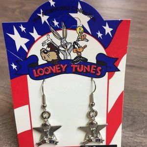 Looney Tunes Tweety Bird Earrings New Old Stock V